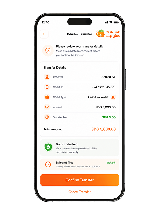 Review your Transfer details 
