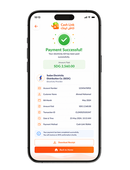 Your bill payment is successful now