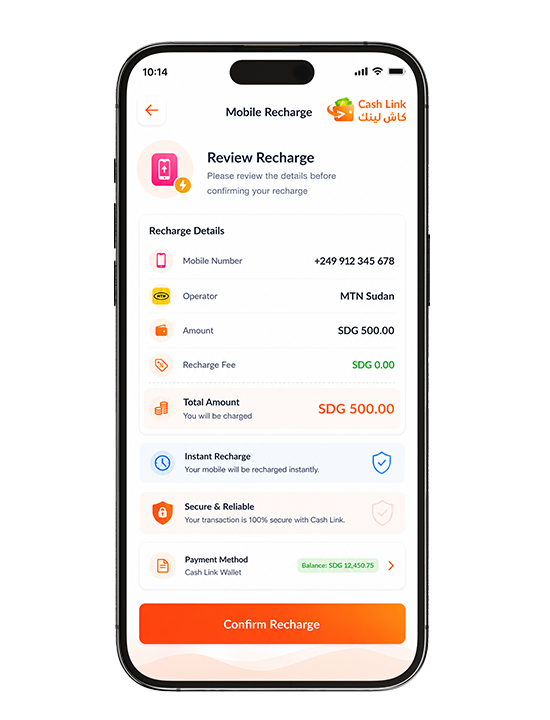 Review Recharge details