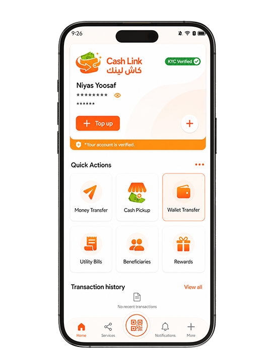 Tap on “ Wallet Transfer ” button 
